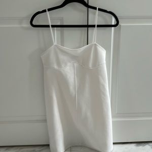 Zara white cotton dress size small